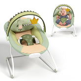 Monniebaby baby bouncer crocodile design for calming visual engagement