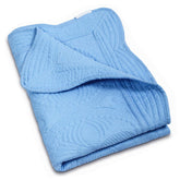 MONOBLANKS baby quilt embossed scalloped edge for heirloom style and cozy texture
