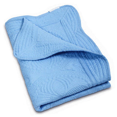 MONOBLANKS baby quilt embossed scalloped edge for heirloom style and cozy texture