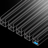 MONOID Drawer Edge Protector closeup shows clear protection for sharp corners in a bright room.