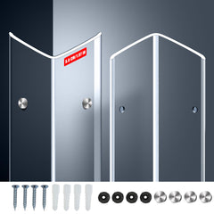 MONOID wall corner protector close-up shows clear PC material for impact protection.