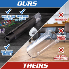 Monster Protectors triangular tube design offers easy reach to remove your mat.