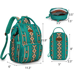 Montana West Wrangler Callie backpack insulated bottle pockets keep drinks at target temperatures.