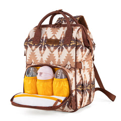 Montana West Wrangler Callie diaper bag insulated bottle pocket helps bottles stay at the right temperature.