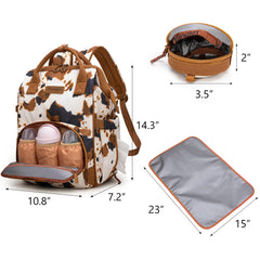 Montana West Wrangler Diaper Bag Inside Organizers reveals five interior pockets for neat packing