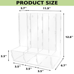 Montex triple-compartment design keeps blocks, cars, and snacks neatly separated.
