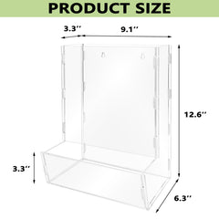 Montex acrylic wall toy dispenser interior view showing easy access to toys