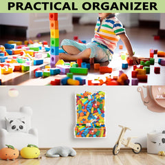 Montex acrylic wall toy dispenser side view highlighting compact hanging design