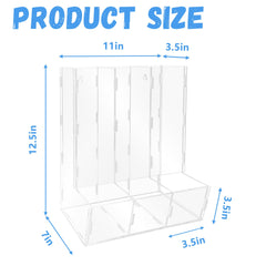 Montex clear acrylic dispenser showing contents for quick selection.