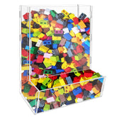 Montex wall toy dispenser front view shows easy-access storage for kids' toys.