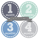 Months In Motion milestone stickers box for newborn keepsake photos
