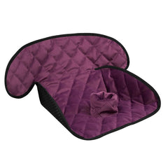 MOOB car seat protector main view showing spill protection and comfort