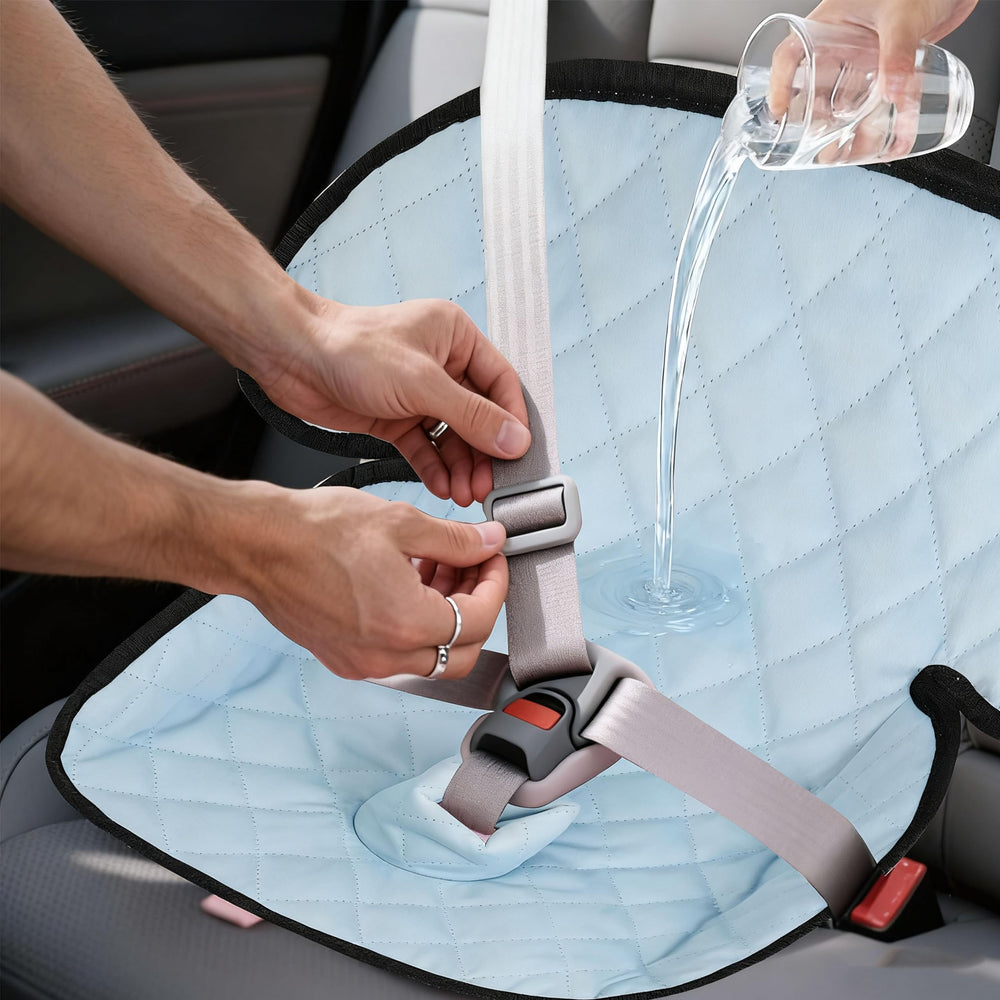 MOOB waterproof car seat protector velvet top for comfortable, spill-free rides.