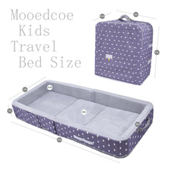 Mooedcoe floor bed with side bumpers providing cozy boundaries.