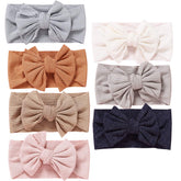 Mookiraer baby headbands bows in soft nylon for gentle comfort
