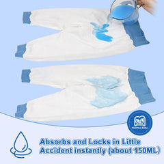MooMoo Baby leakproof diaper pants ribbed cuffs 3: extra leak protection at night