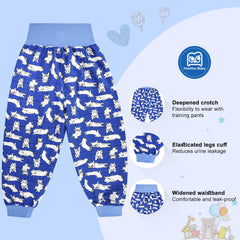 MooMoo Baby leakproof diaper pants stretchy waistband 4: easy pull-on for quick changes