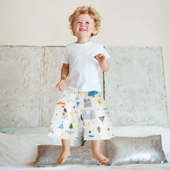 MooMoo Baby nighttime diaper pants worn for bedtime routines and travel