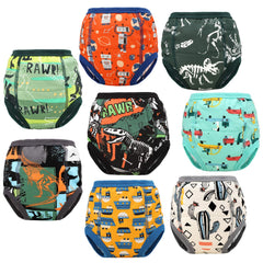 MooMoo Baby potty pants 8-pack front view with easy pull-up design for potty training