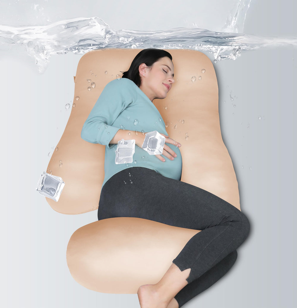 MOON PARK pregnancy pillow full body 65inch for all night support and comfort.