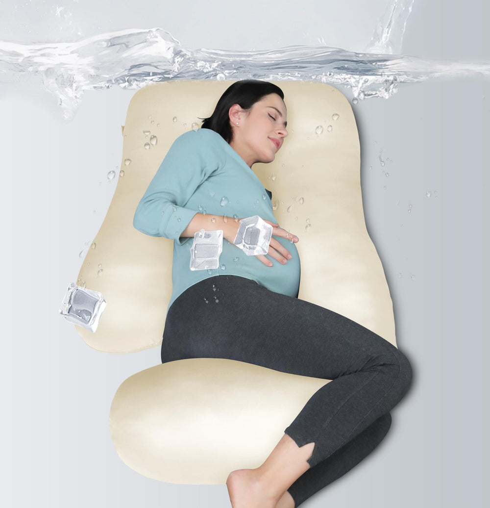 MOON PARK u-shaped-pregnancy-pillow delivers full-body support for comfortable sleep.