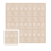 Moon Walkers boho baby play mat tiles beige aztec provide soft tummy-time surface.