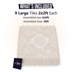 Moon Walkers Moon Mist soft EVA foam cushions providing cozy floor padding