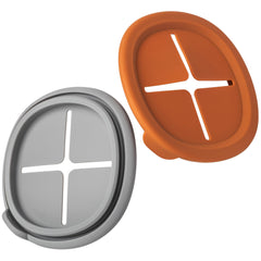 Moonkie 8oz storage container with measurements enables easy portioning on the go.