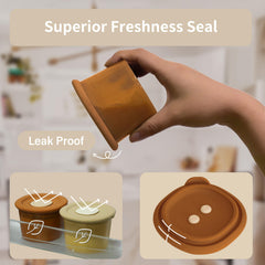 Moonkie containers are microwave, freezer, and dishwasher safe for easy care.