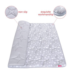 Moonsea baby play mat laid flat fitting 50x50 playpen space