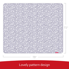 Moonsea baby play mat thick padding provides soft landings during crawls.