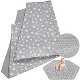 Moonsea baby playmat cover 59inch hexagon fit ensures secure play area.