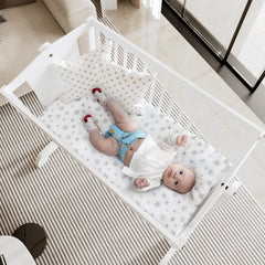 Moonsea bassinet-sheets-hourglass-fit-pink secure hourglass mattress with breathable comfort
