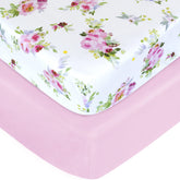 Moonsea crib sheets floral pack 1 feature soft, breathable fabric for comfortable naps
