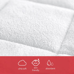 Moonsea diaper changing pad liner non-slip bottom prevents shifting during changes