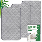 Moonsea diaper changing pad liner top view with non-slip grip for stable changes