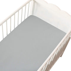 Moonsea flannel crib sheet on standard crib demonstrates easy install and staying power.