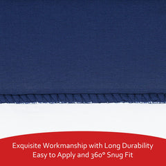 Moonsea mattress pad quilted detail reveals cushioned, quiet comfort during quiet time