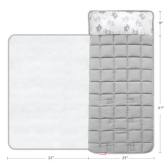 Moonsea nap mat blanket-fleece-lining adds warmth and soft comfort during rest