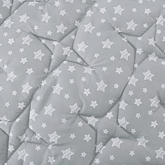 Moonsea octagon playpen mat grey star anti slip back for secure play