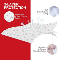 Moonsea fitted sheet edge image shows secure corners for baby-friendly use.