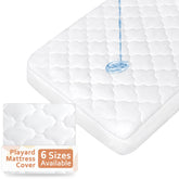 Moonsea Pack-n-Play Mattress Pad top view shows soft quilted surface for cozy naps.