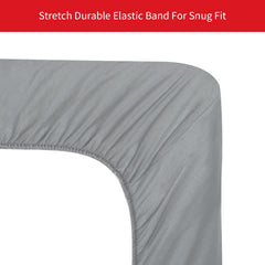 Moonsea pack-n-play sheet with encased elastic edge for secure fit