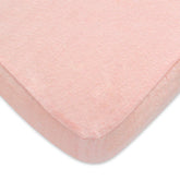 Moonsea pack n play sheet pink folded for compact storage and easy access
