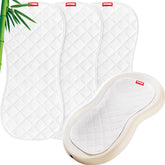 Moonsea Quilted Thicker Changing Pad Liner pack top view shows absorbent layers for spills.