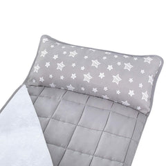 Moonsea Toddler Nap Mat 2 Pack rolled with straps for easy carry