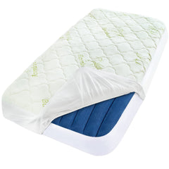 Moonsea toddler travel bed cover fits hiccapop inflatable bed securely, protecting against leaks on trips.