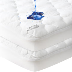 moonsea-waterproof-pack-and-play-sheets-middle-layer close-up shows waterproof barrier for spill containment
