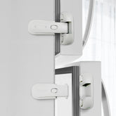 Moonybaby freezer door latches two-pack in white for toddler safety