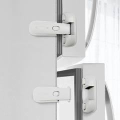 Moonybaby freezer door latches two-pack in white for toddler safety